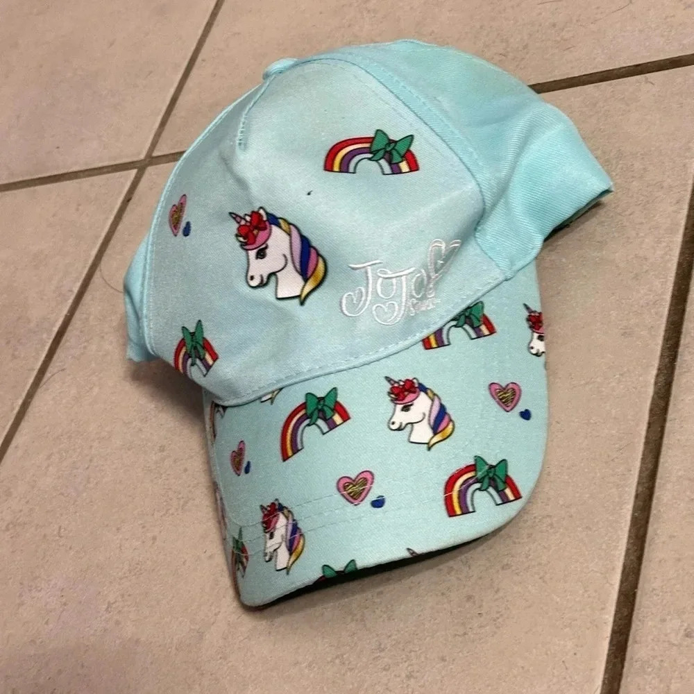 Jojo Siwa Kids Blue‎ Unicorn Girls Cap Hat One Size.